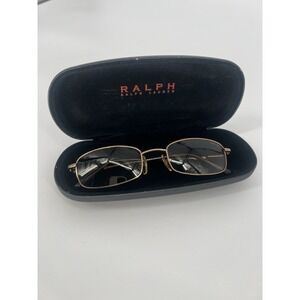 Ralph Lauren 135 RA 1701/S L6E gold-tone, rectangular-frame sunglasses